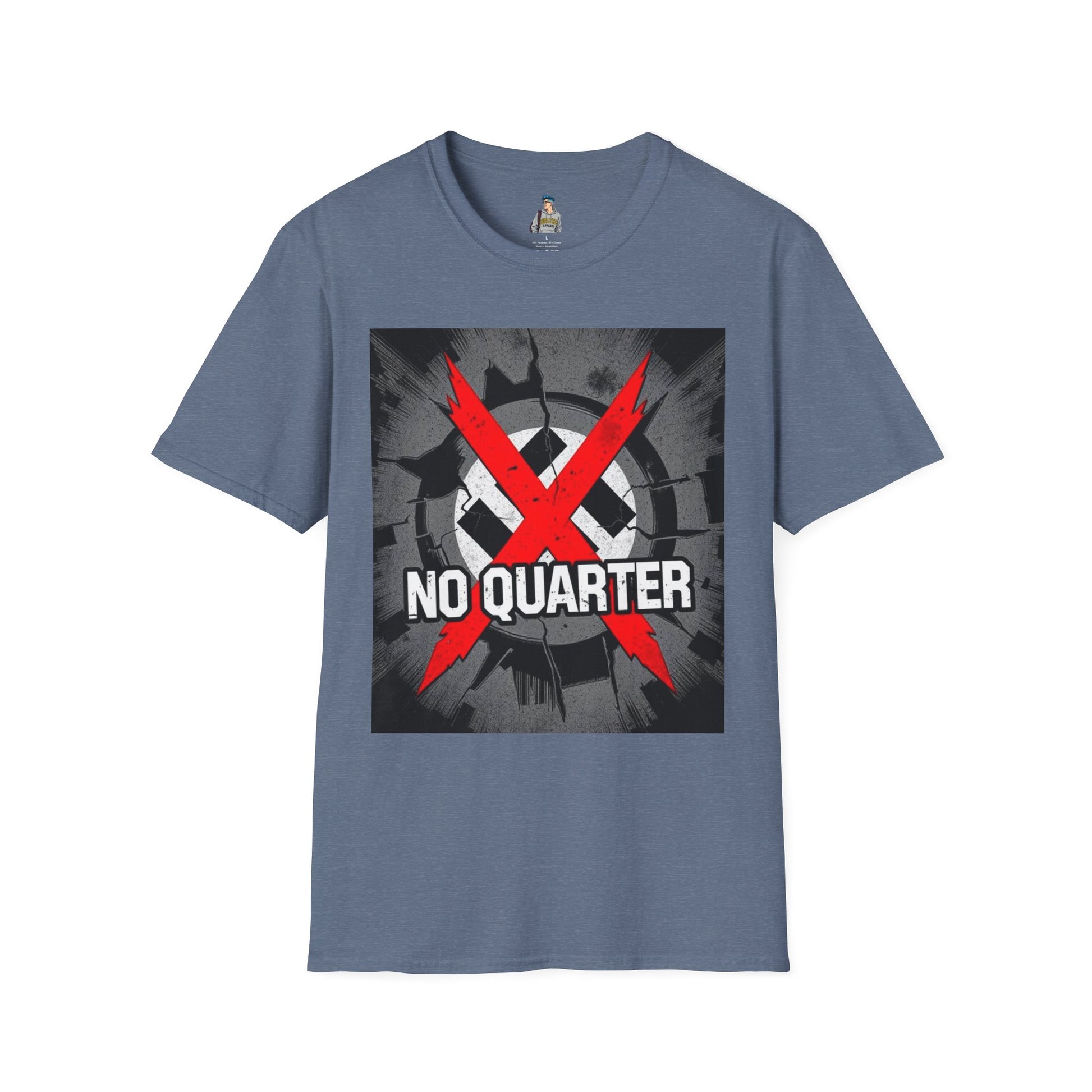 Unisex Softstyle T-Shirt - No Quarter for Fascists Graphic Tee