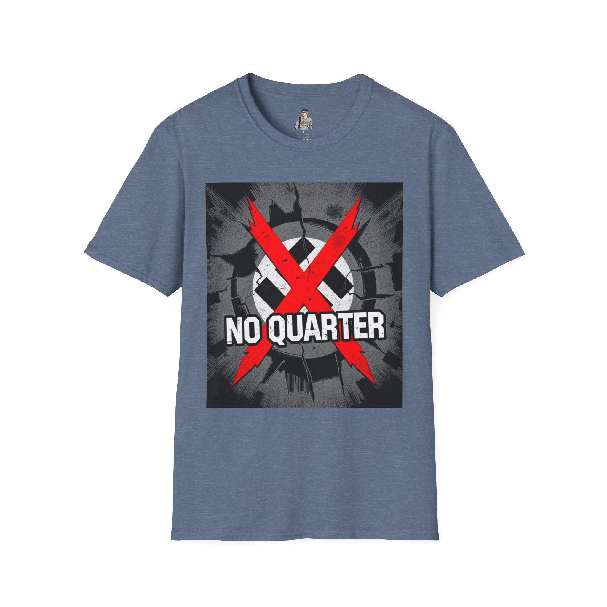 Unisex Softstyle T-Shirt - No Quarter for Fascists Graphic Tee