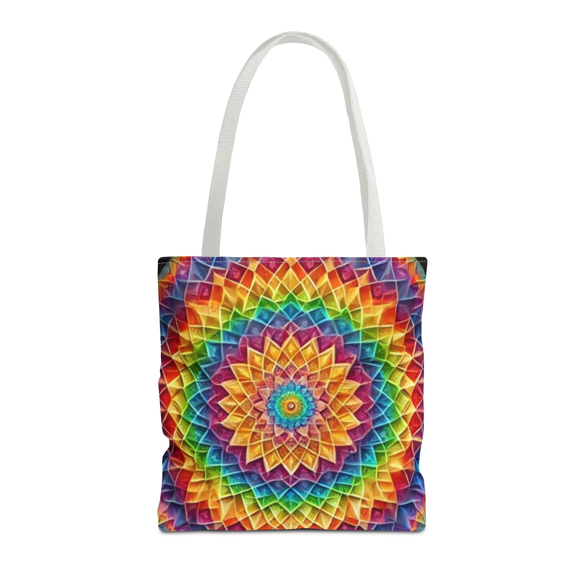 Rainbow Mandala Tote Bag
