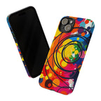 Colorful Abstract Rainbow Swirl Art Tough Case For Android & iPhone
