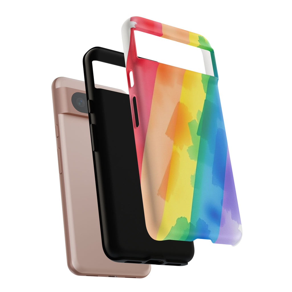 Rainbow Watercolor Art Tough Cases For Android & iPhone