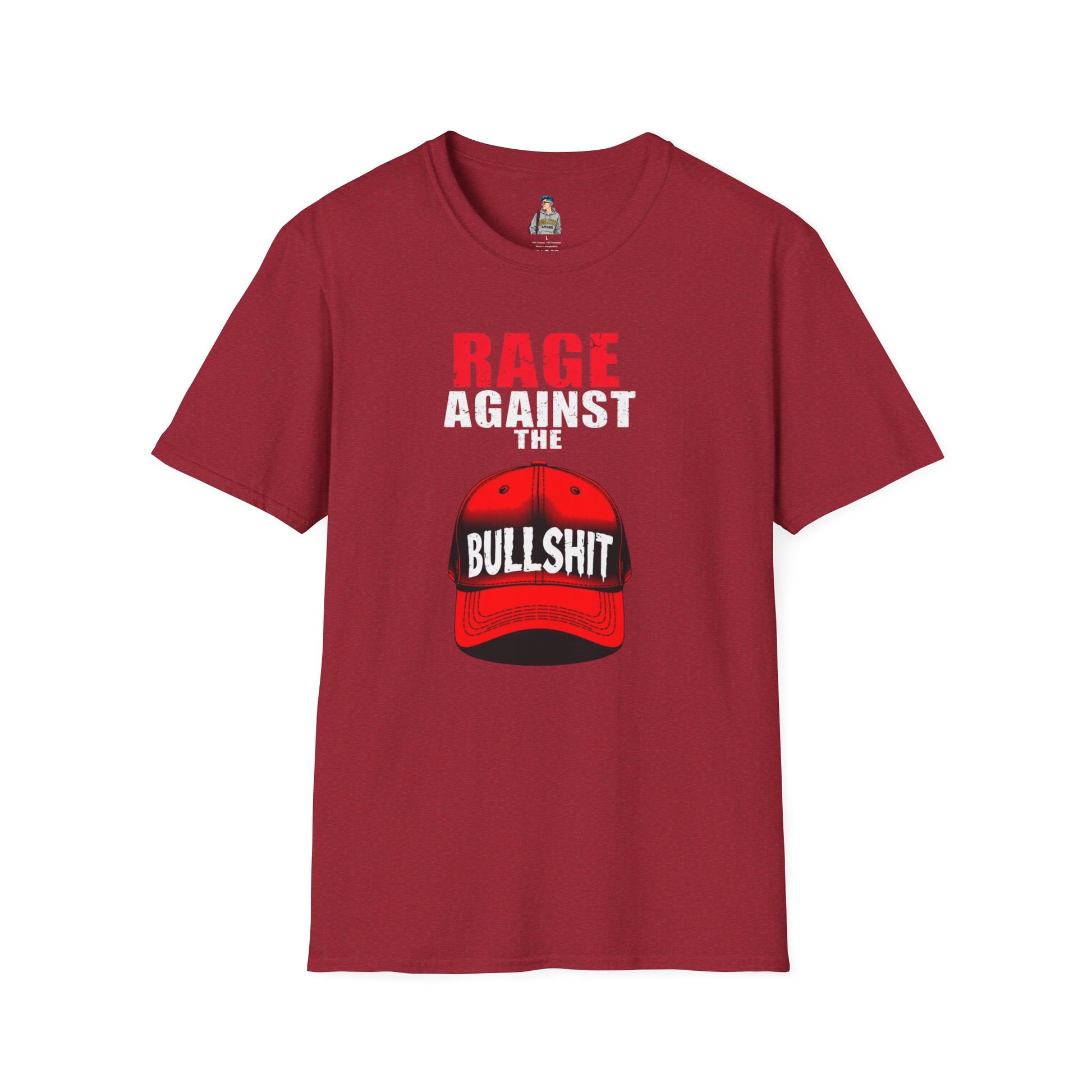 Unisex Softstyle T-Shirt - "Rage Against the BS" Graphic Tee