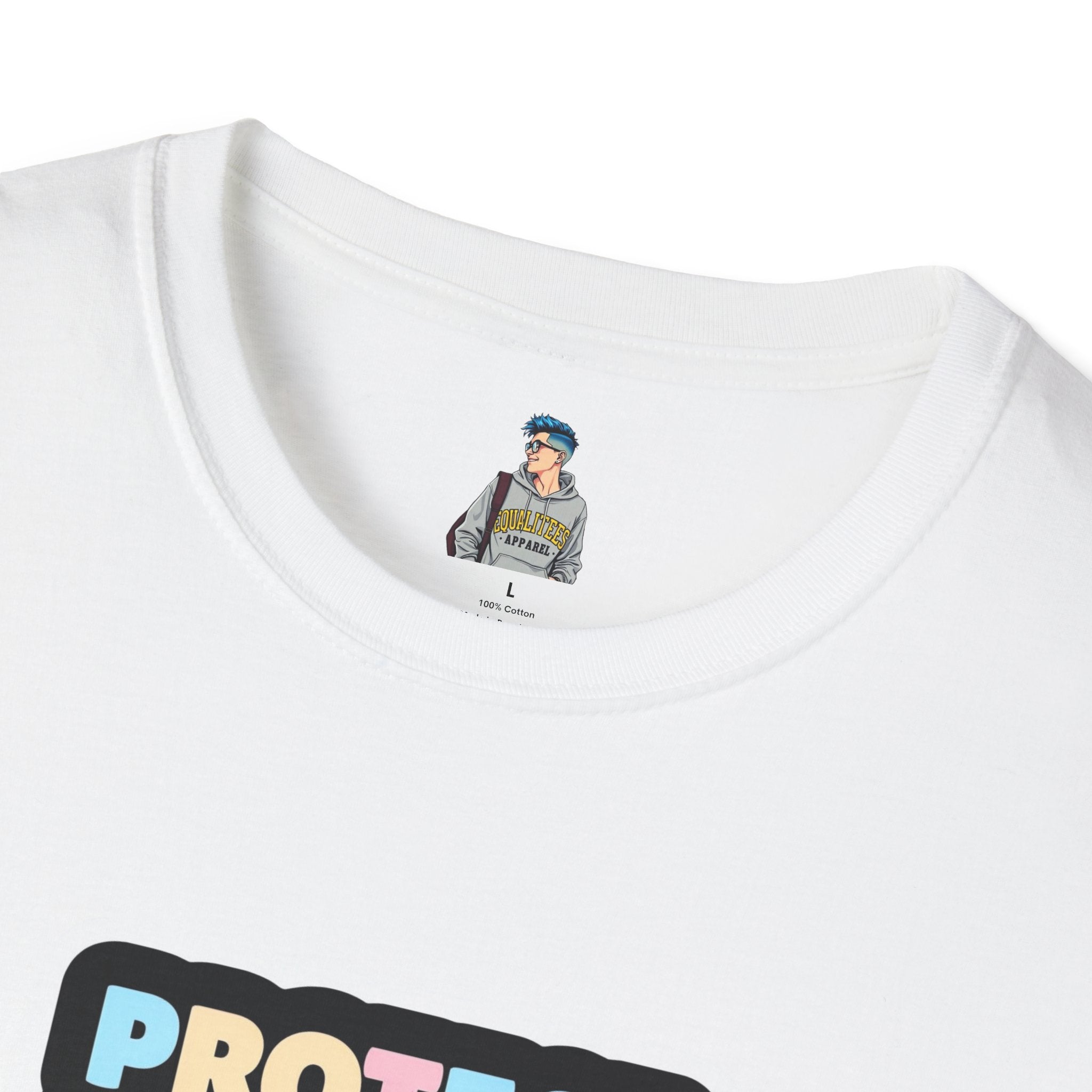 "Protect Trans Kids" Unisex Softstyle T-Shirt - Empowerment & Pride Apparel