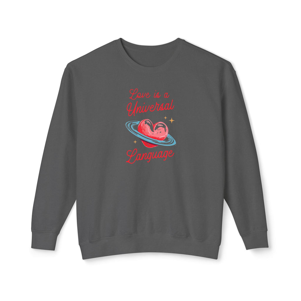 Love is a Universal Language Unisex Lightweight Crewneck Sweatshirt