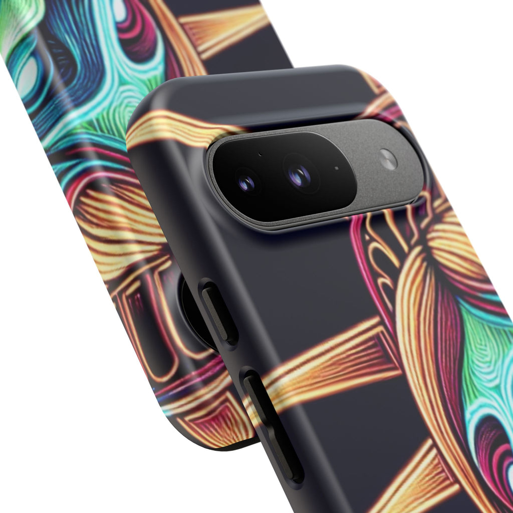 Statue of Liberty Neon Glowing Art Tough Case for Android & iPhone