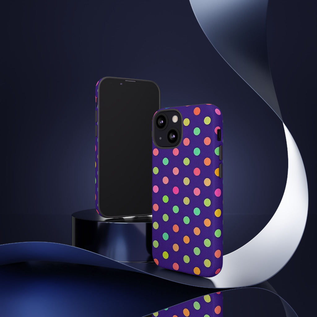 Colorful Polka Dot Tough Phone Case for iPhone