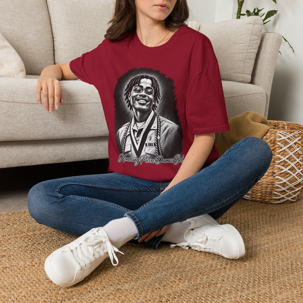 Smiling Portrait Front - In Memory of Pierre Damas Bel T-Shirt