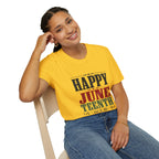 Juneteenth T-Shirt — "Happy Juneteenth" Celebration Tee