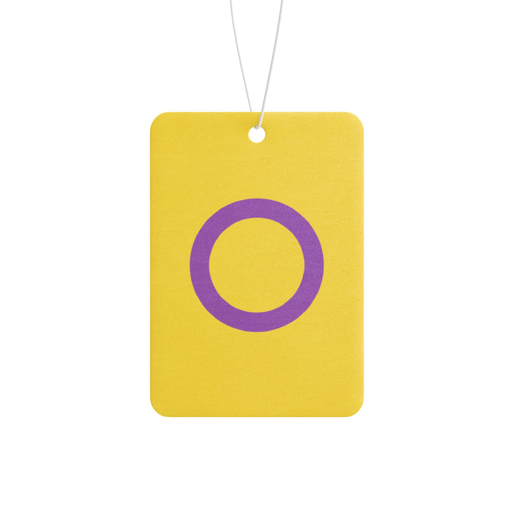 Intersex Pride Flag Car Air Freshener - Eclectic and Aromatic