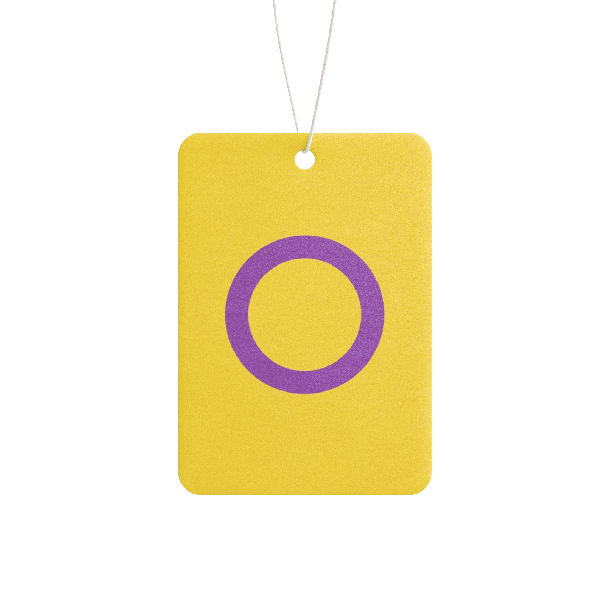 Intersex Pride Flag Car Air Freshener - Eclectic and Aromatic
