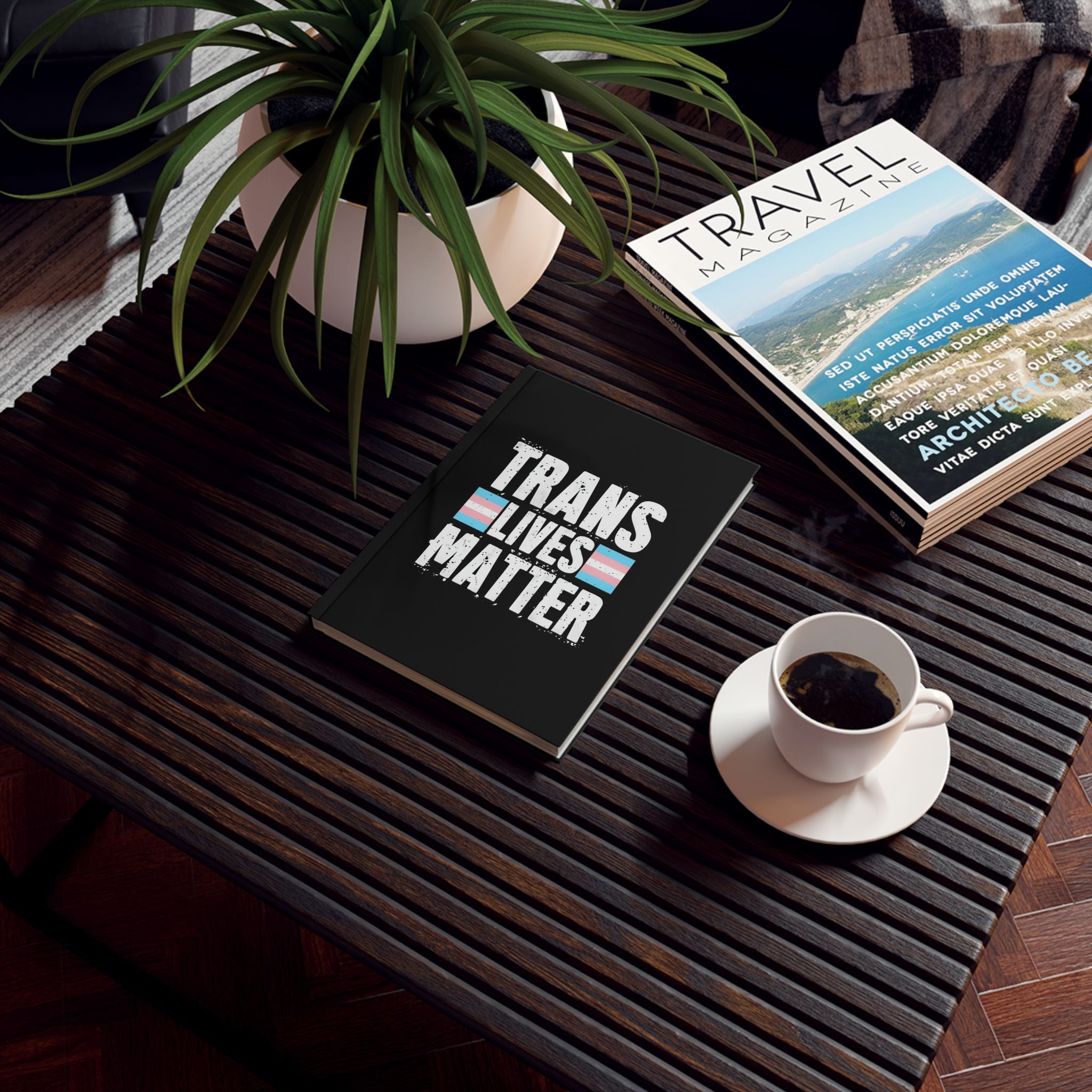 Trans Lives Matter Hard Backed Journal - Perfect for Gifts, Journaling, and Celebrations