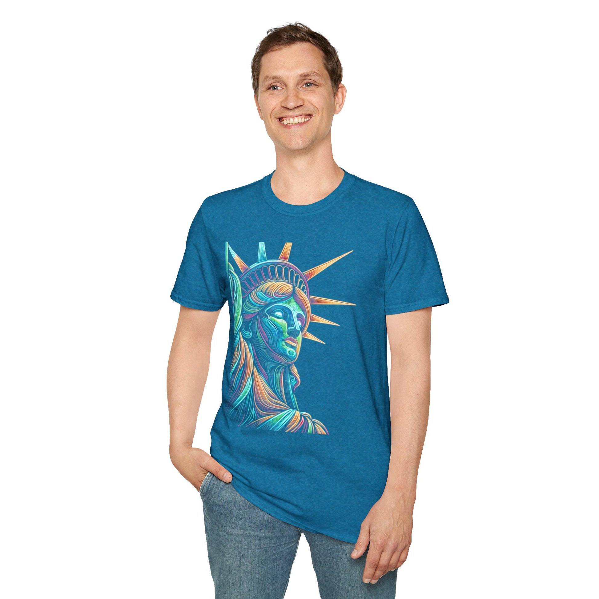 Lady Liberty - Softstyle Unisex T-Shirt