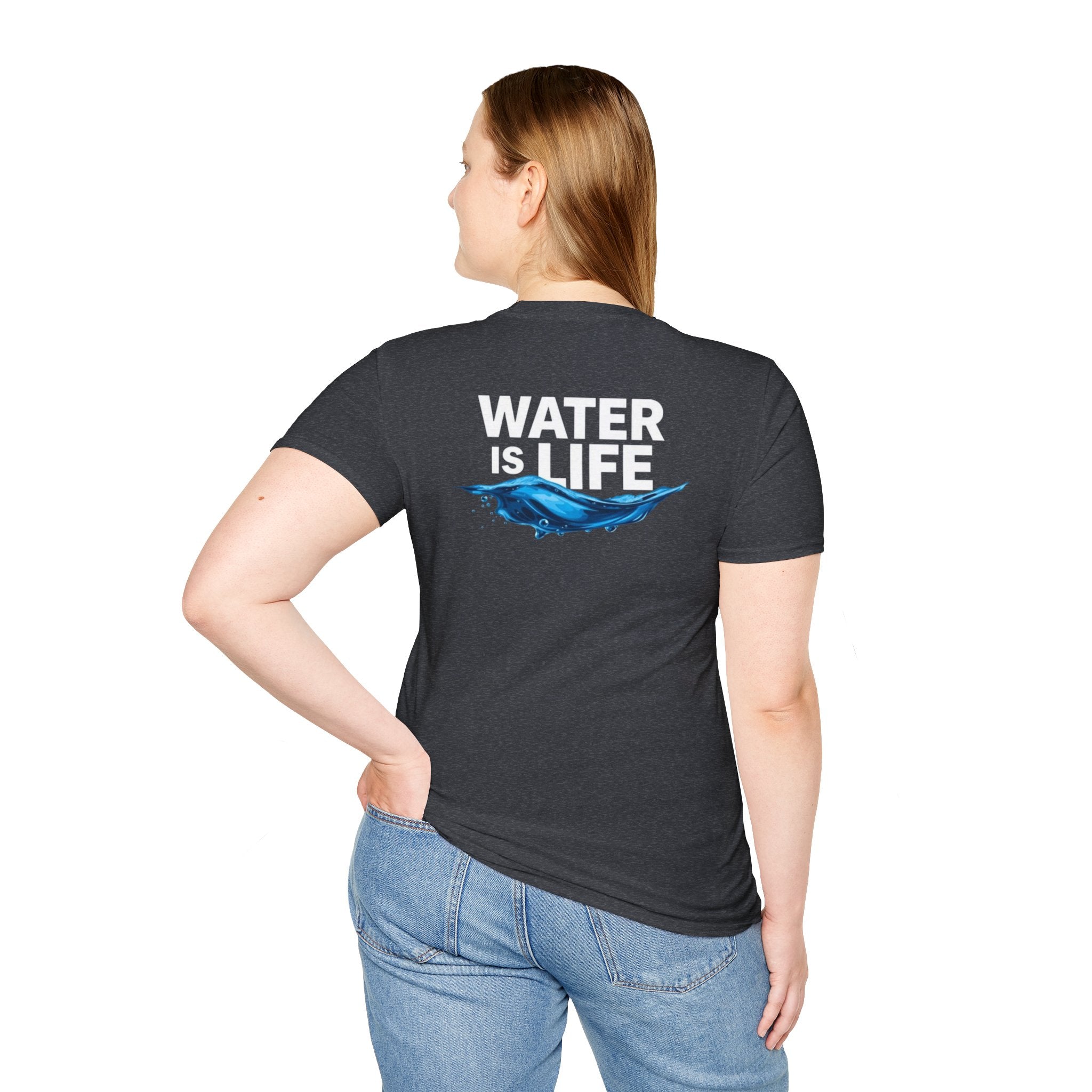 Water is Life Unisex T-Shirt | Eco-Friendly Tee for Environmentalists, Beach Lovers, Awareness Campaigns, Gifting