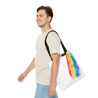 Rainbow Watercolor on Canvas Design - Tote Bag