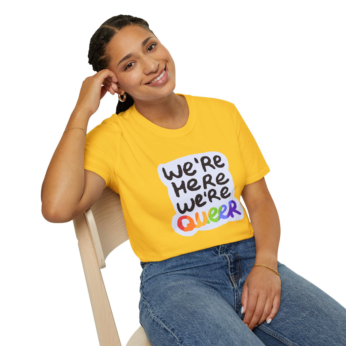 We’re Here We’re Queer Pride Tree Las Vegas T-Shirt