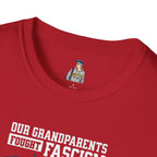Patriotic Anti-Fascism T-Shirt - Voting for a Traitor Makes You One - Unisex Softstyle T-shirt