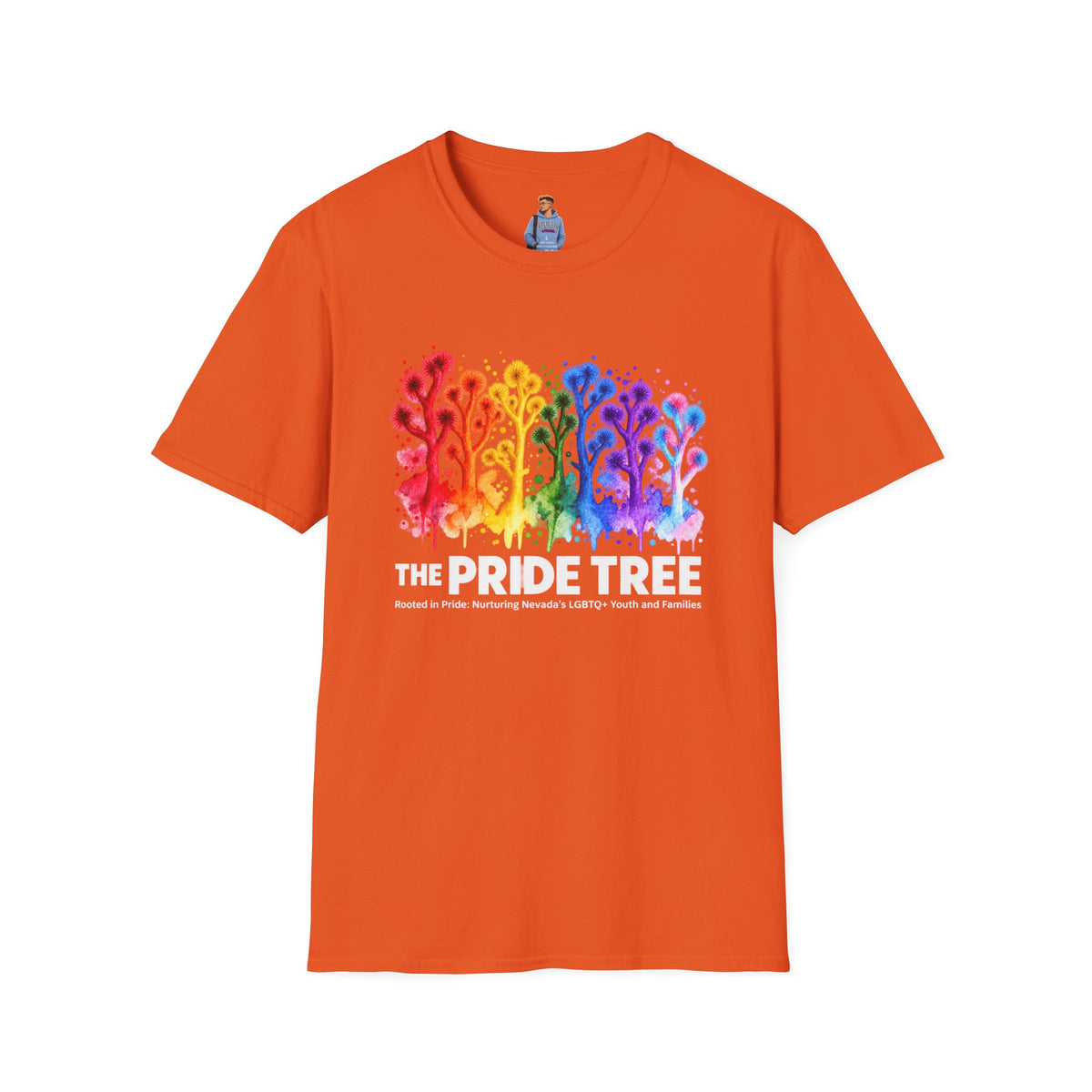 Pride Tree Las Vegas White Text T-shirt