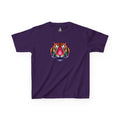 Colorful Fractal Tiger Kids Heavy Cotton Tee