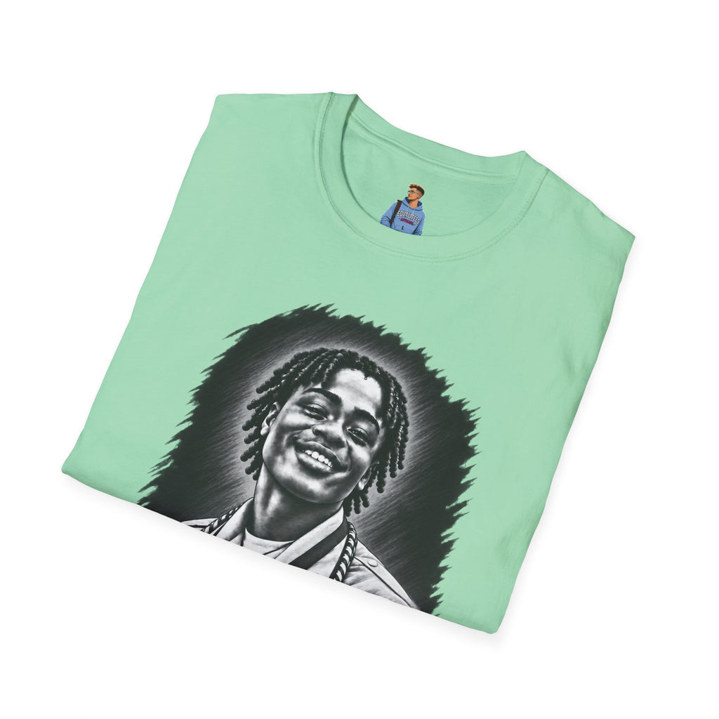 Smiling Portrait Front - In Memory of Pierre Damas Bel T-Shirt