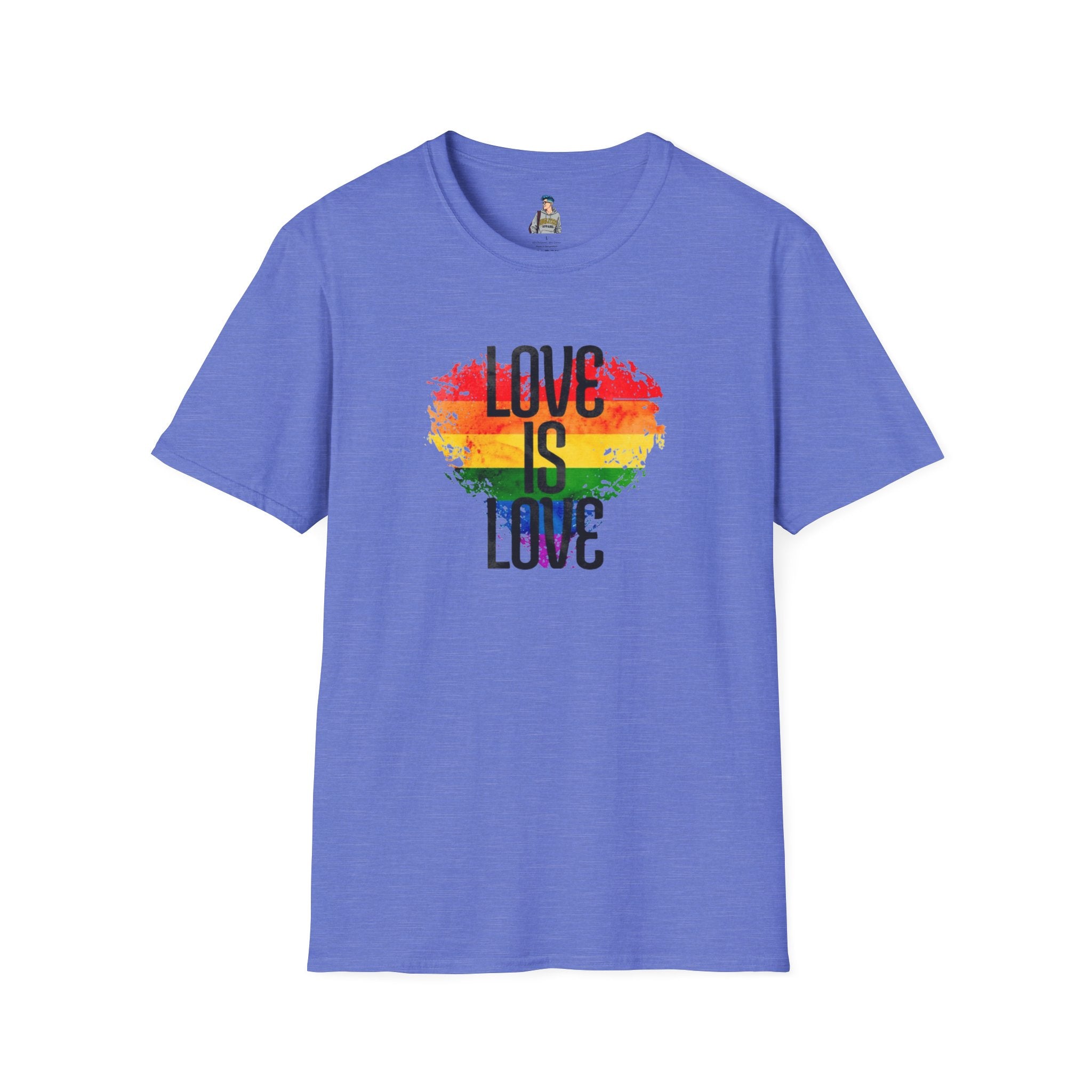Pride Love Is Love Unisex Softstyle T-Shirt - EqualiTees.Me