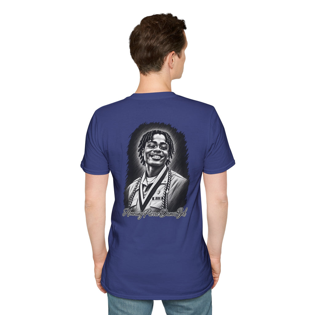 Portrait Front and Back - In Memory of Pierre Damas Bel T-Shirt