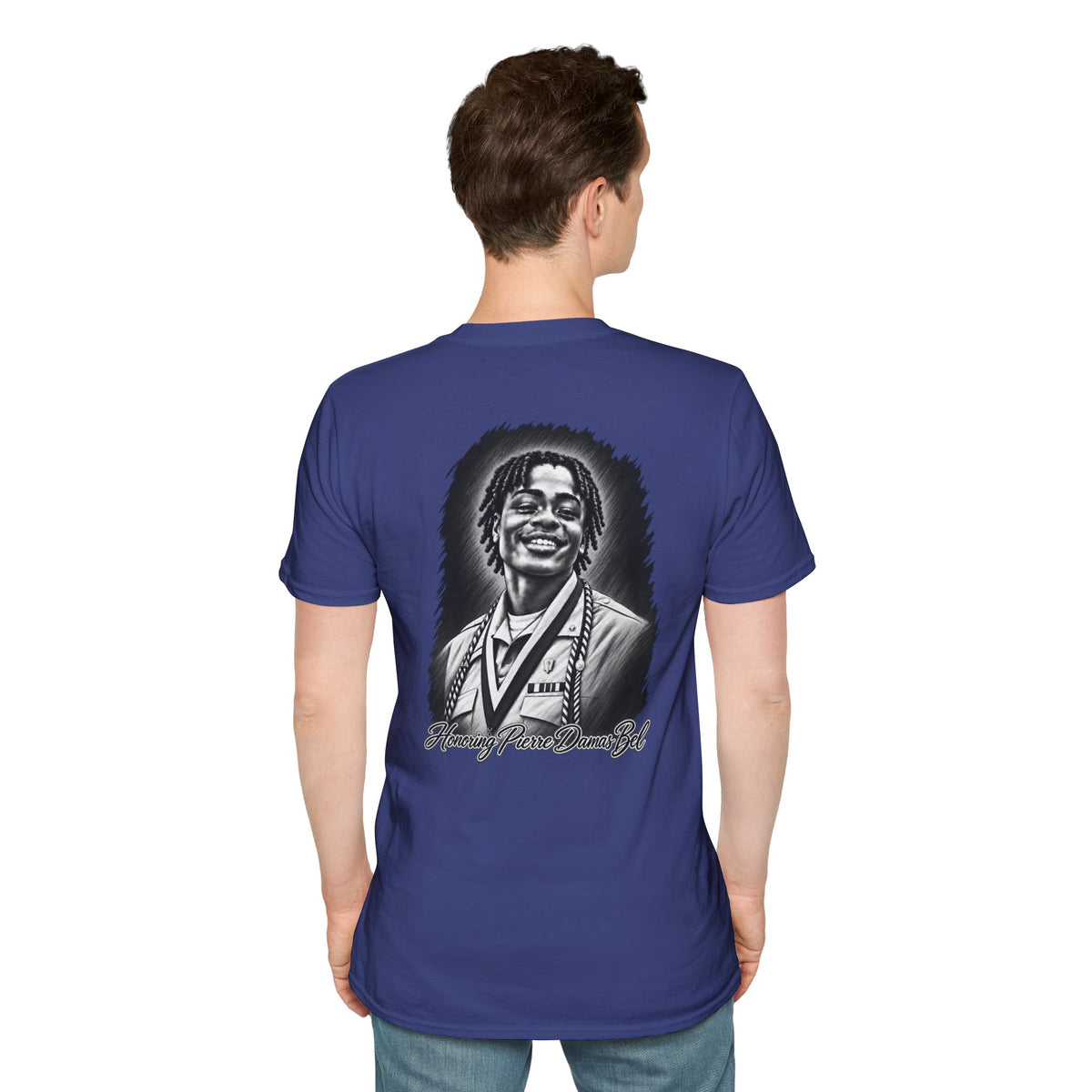 Portrait Front and Back - In Memory of Pierre Damas Bel T-Shirt