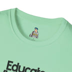 Teacher Advocate T-Shirt - Subtle Pride Educate Advocate Celebrate Design - EqualiTees.Me