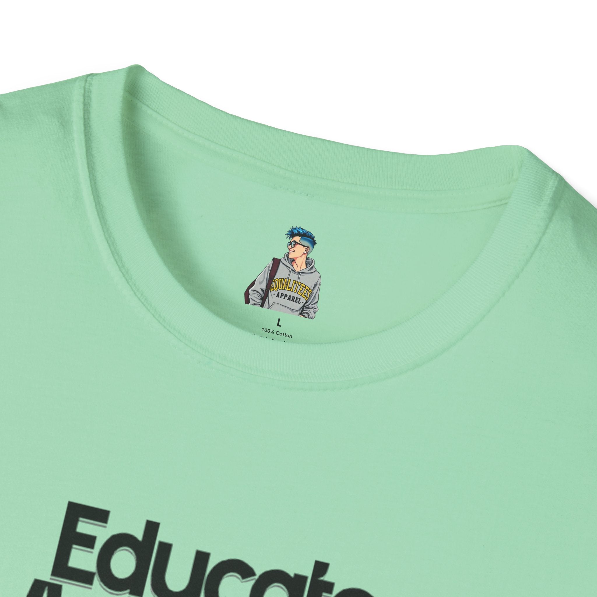 Teacher Advocate T-Shirt - Subtle Pride Educate Advocate Celebrate Design - EqualiTees.Me