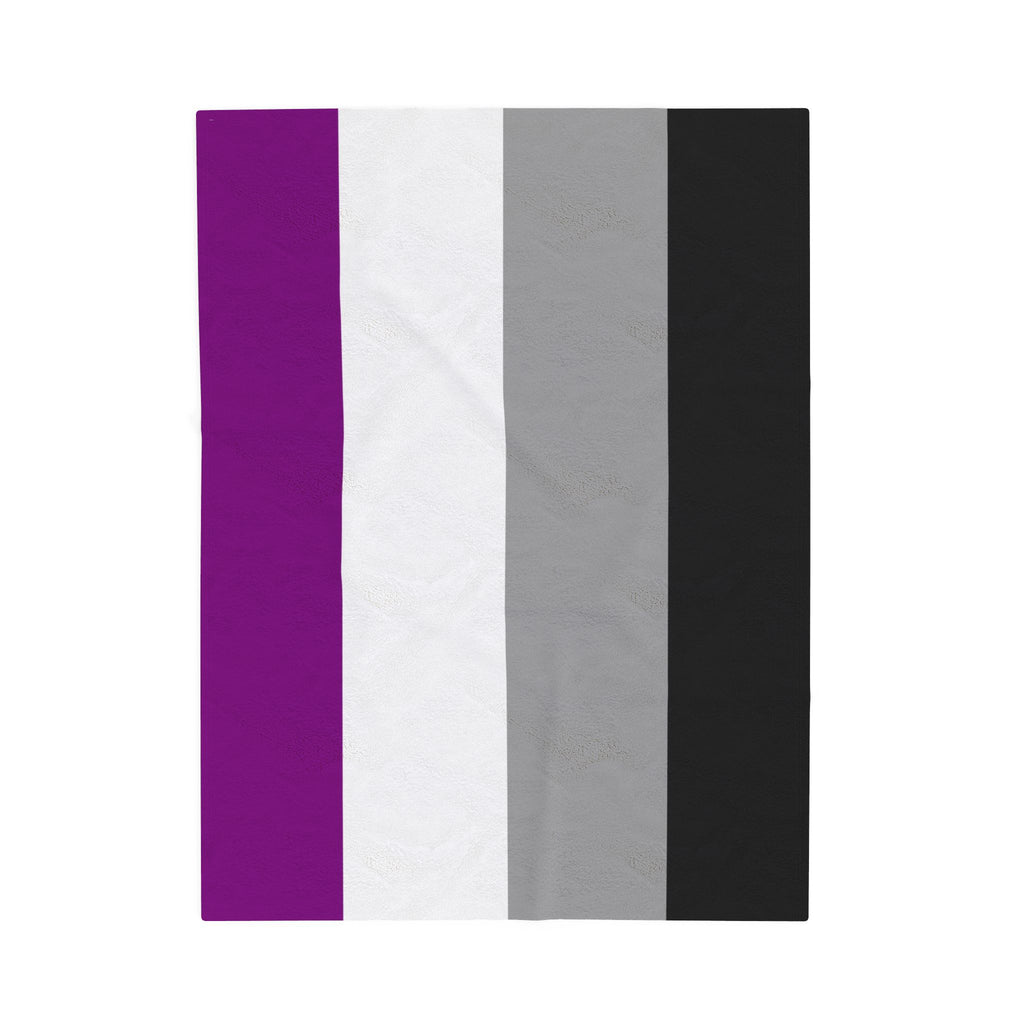 Asexual Pride Flag Velveteen Plush Blanket
