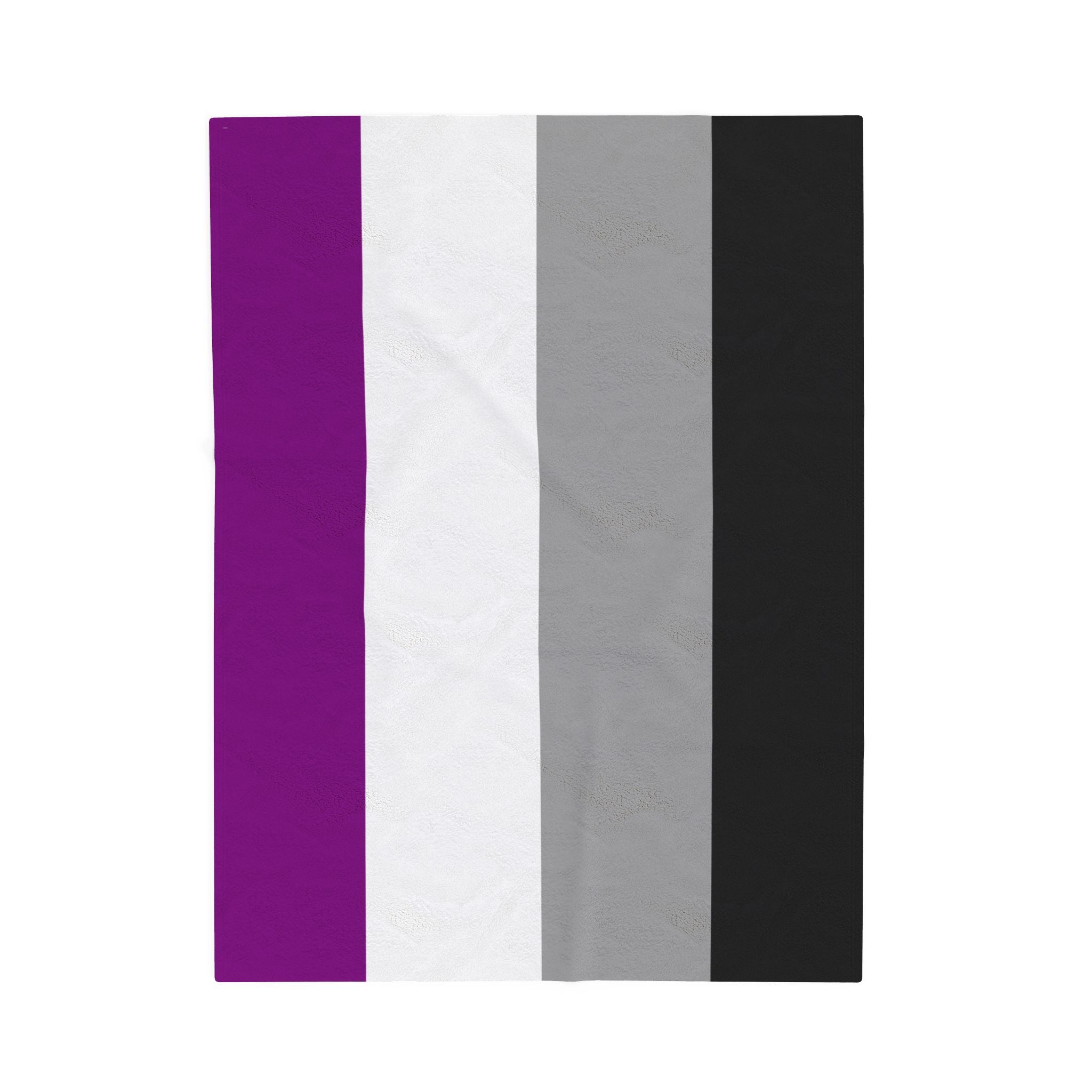 Asexual Pride Flag Velveteen Plush Blanket