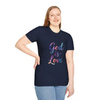 God Is Love T-Shirt — Colorful Tee