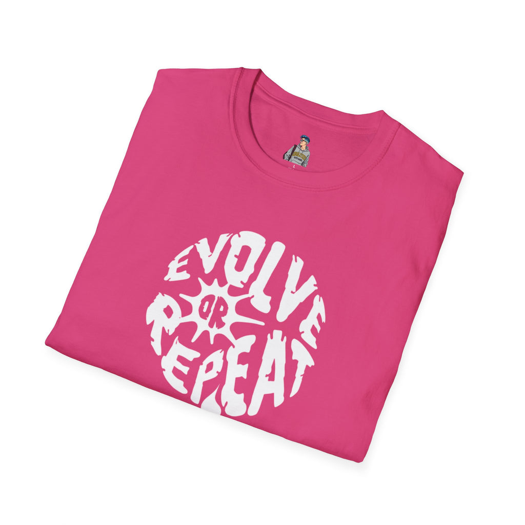 Evolve or Repeat Unisex Softstyle T-Shirt - Modern Inspirational Tee
