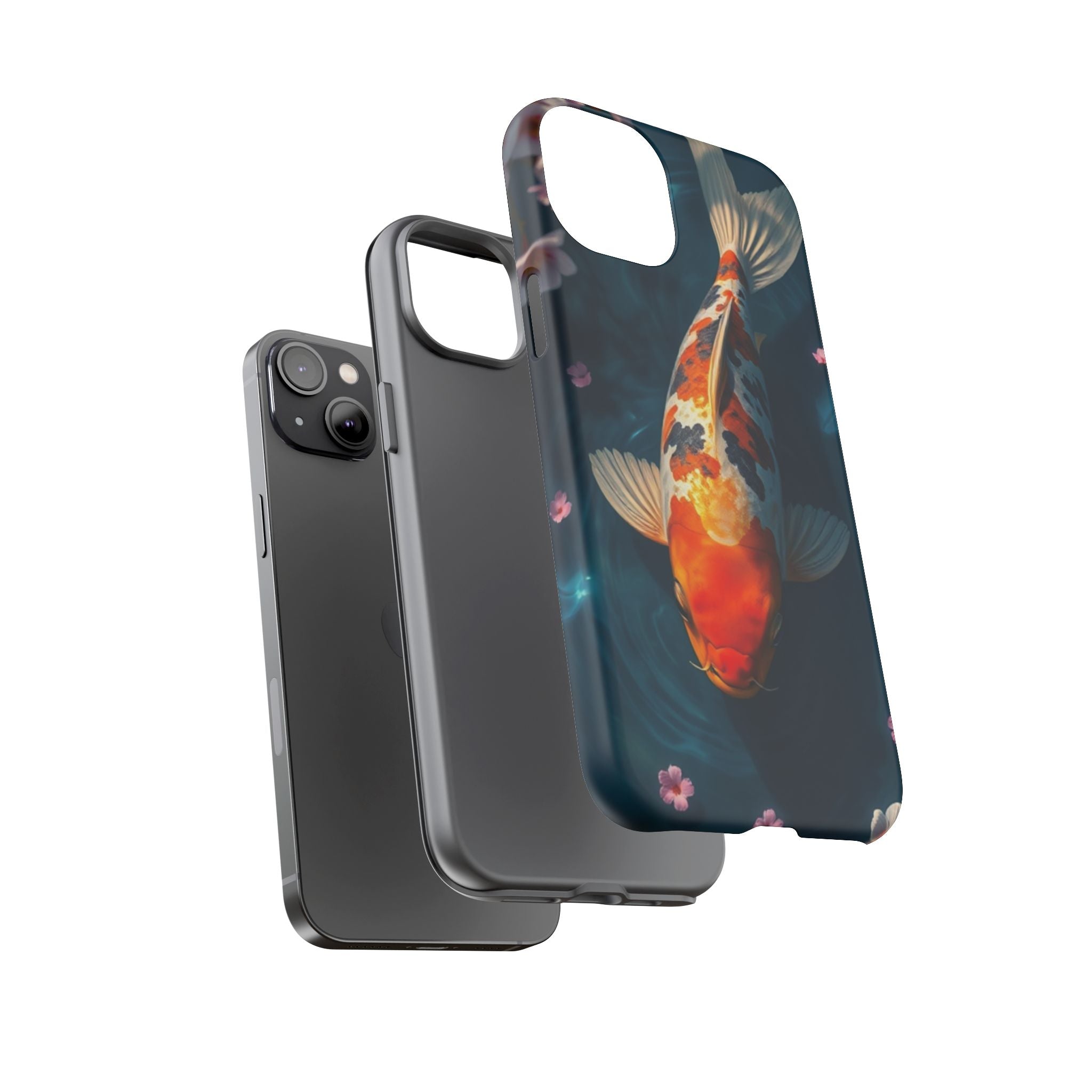 Peaceful Koi Cherry Blossom Tough Cases For Android & iPhone