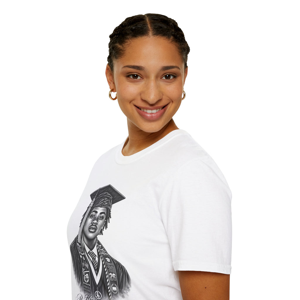 Graduation Portrait Front - In Memory of Pierre Damas Bel T-Shirt