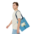 White Lily on Canvas Design - Tote Bag