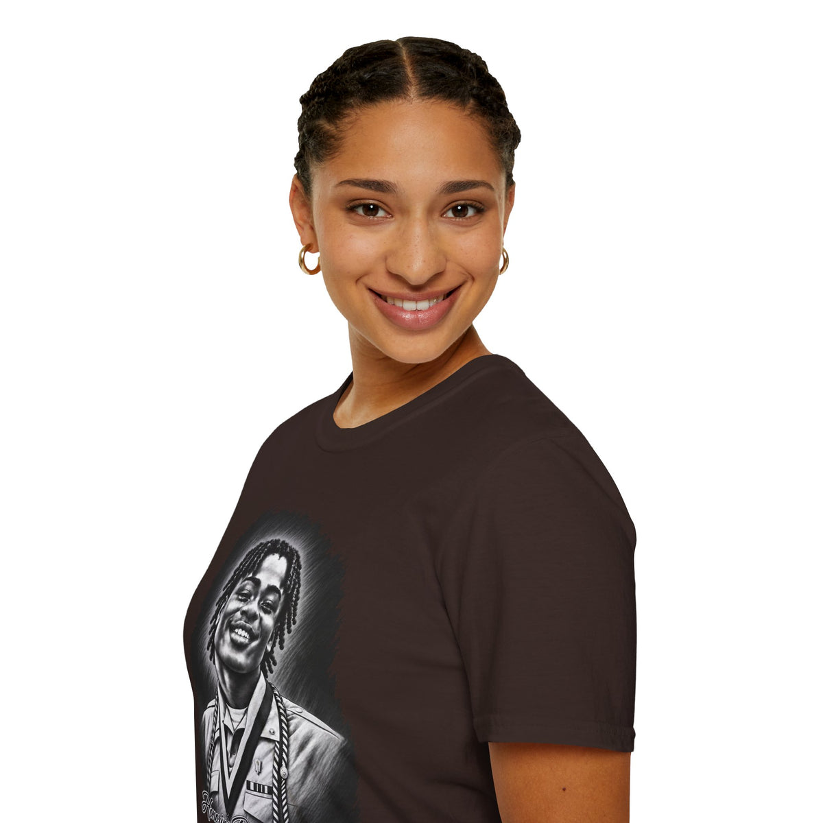 Smiling Portrait Front - In Memory of Pierre Damas Bel T-Shirt