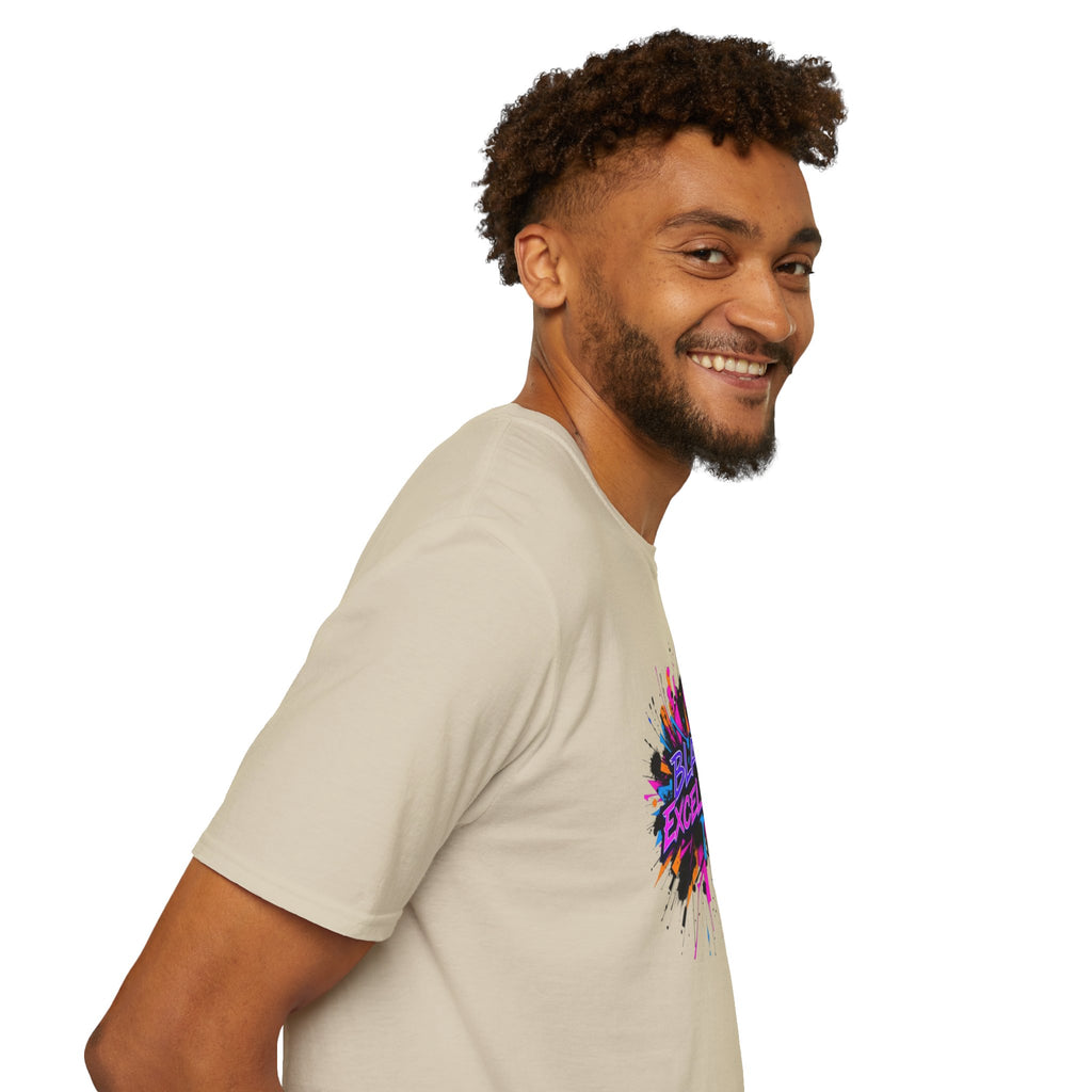 Unisex Softstyle T-Shirt - Black Excellence Graphic Tee