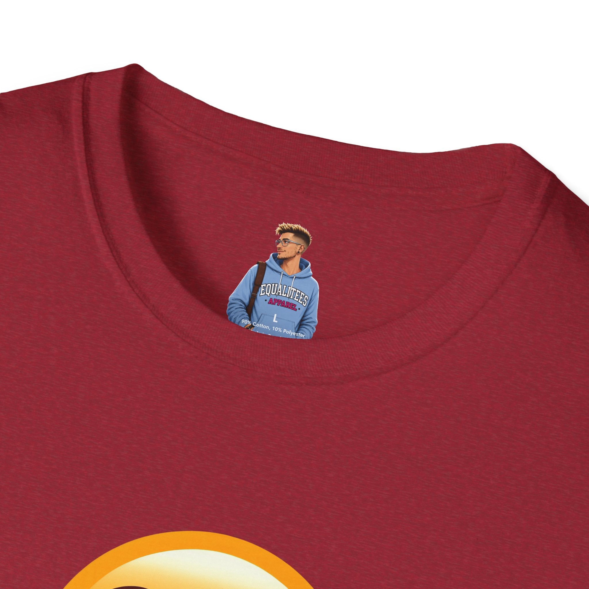 Unisex Softstyle T-Shirt with Eye Roll Emoji | Casual Graphic Tee for Everyday Humor