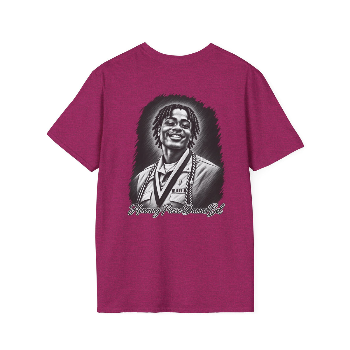 Portrait Front and Back - In Memory of Pierre Damas Bel T-Shirt