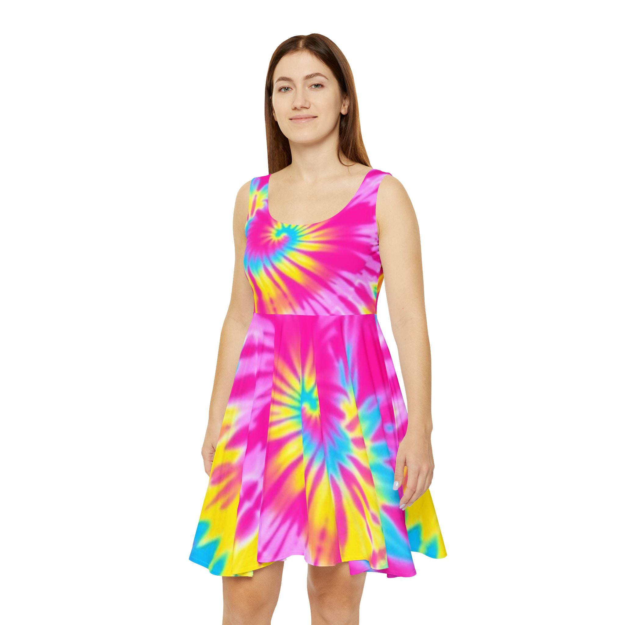 Copy of Tie-Dye Skater Dress - Perfect for Summer Outings & Festivals