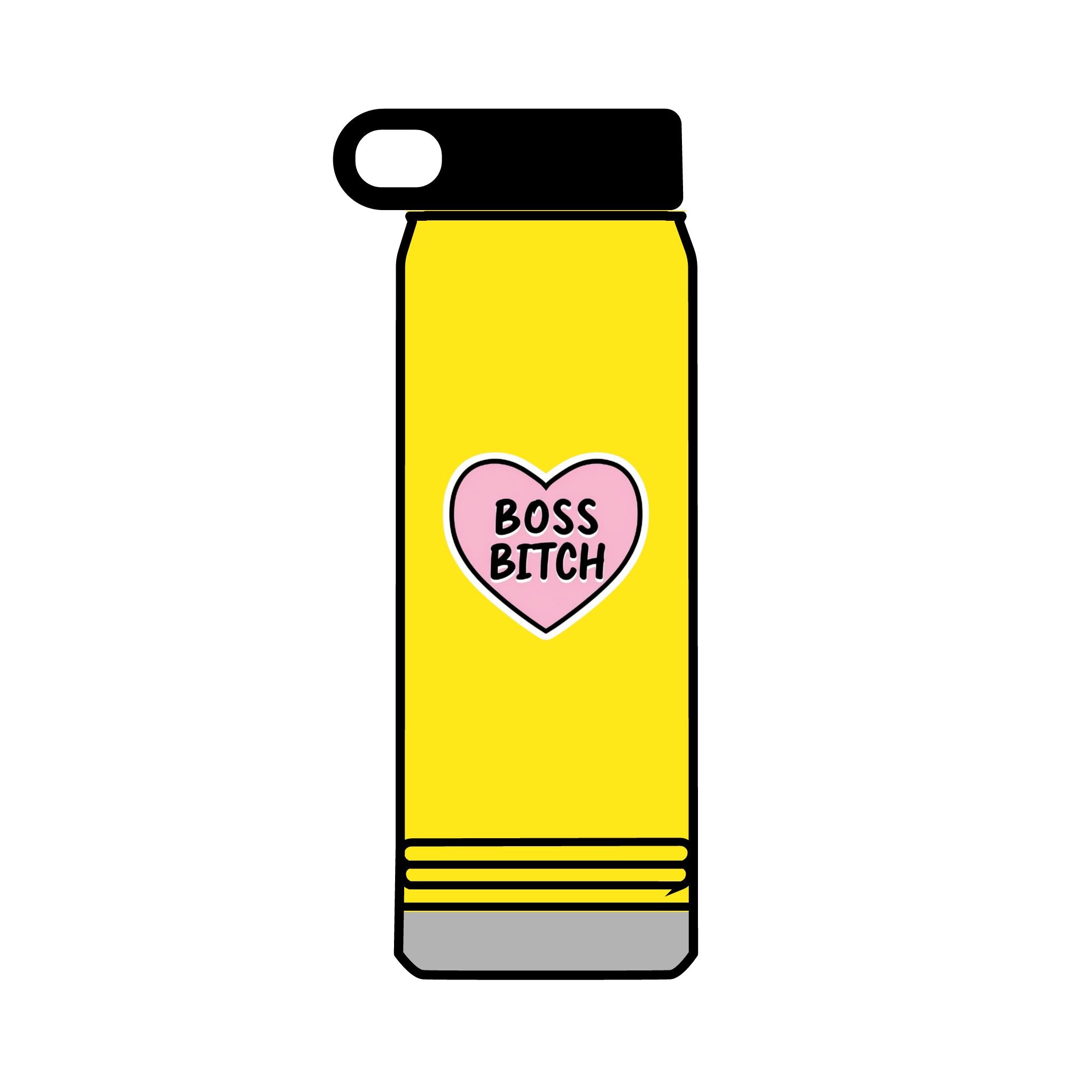 32oz Water Bottle Boss Bitch
