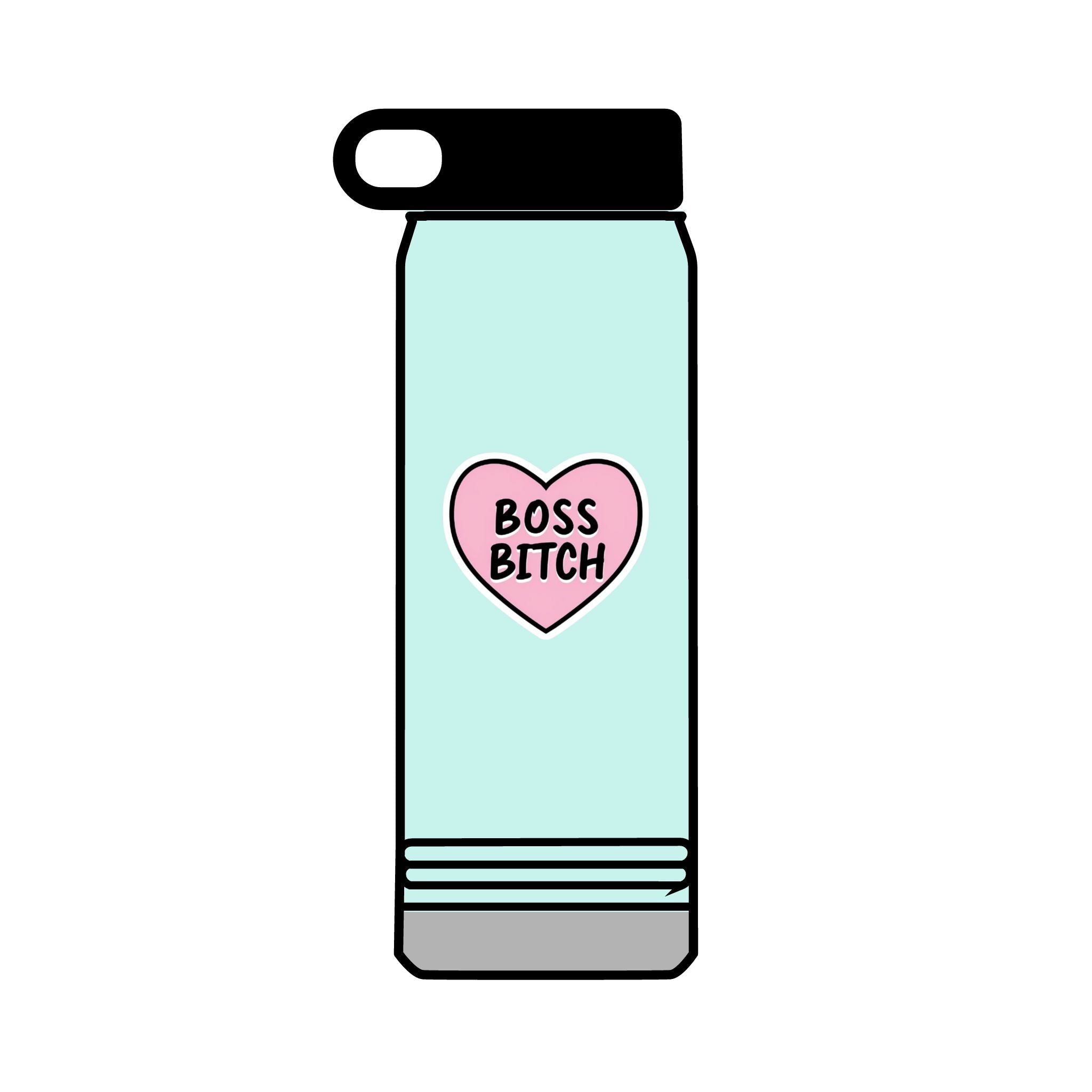 32oz Water Bottle Boss Bitch
