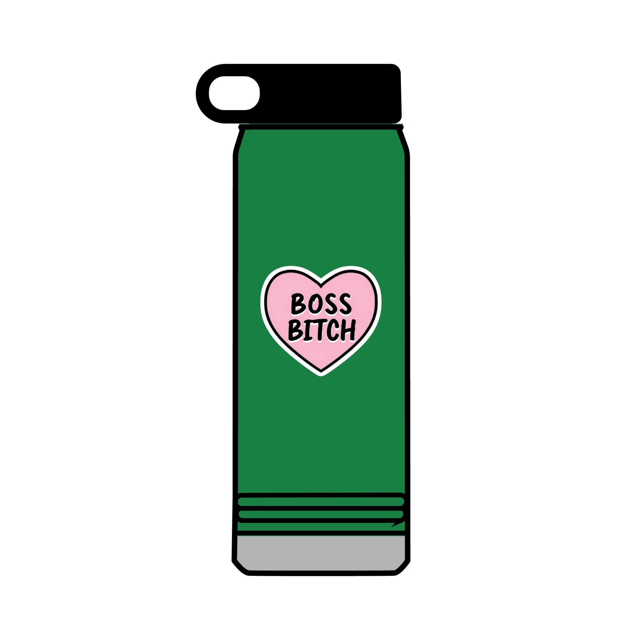 32oz Water Bottle Boss Bitch