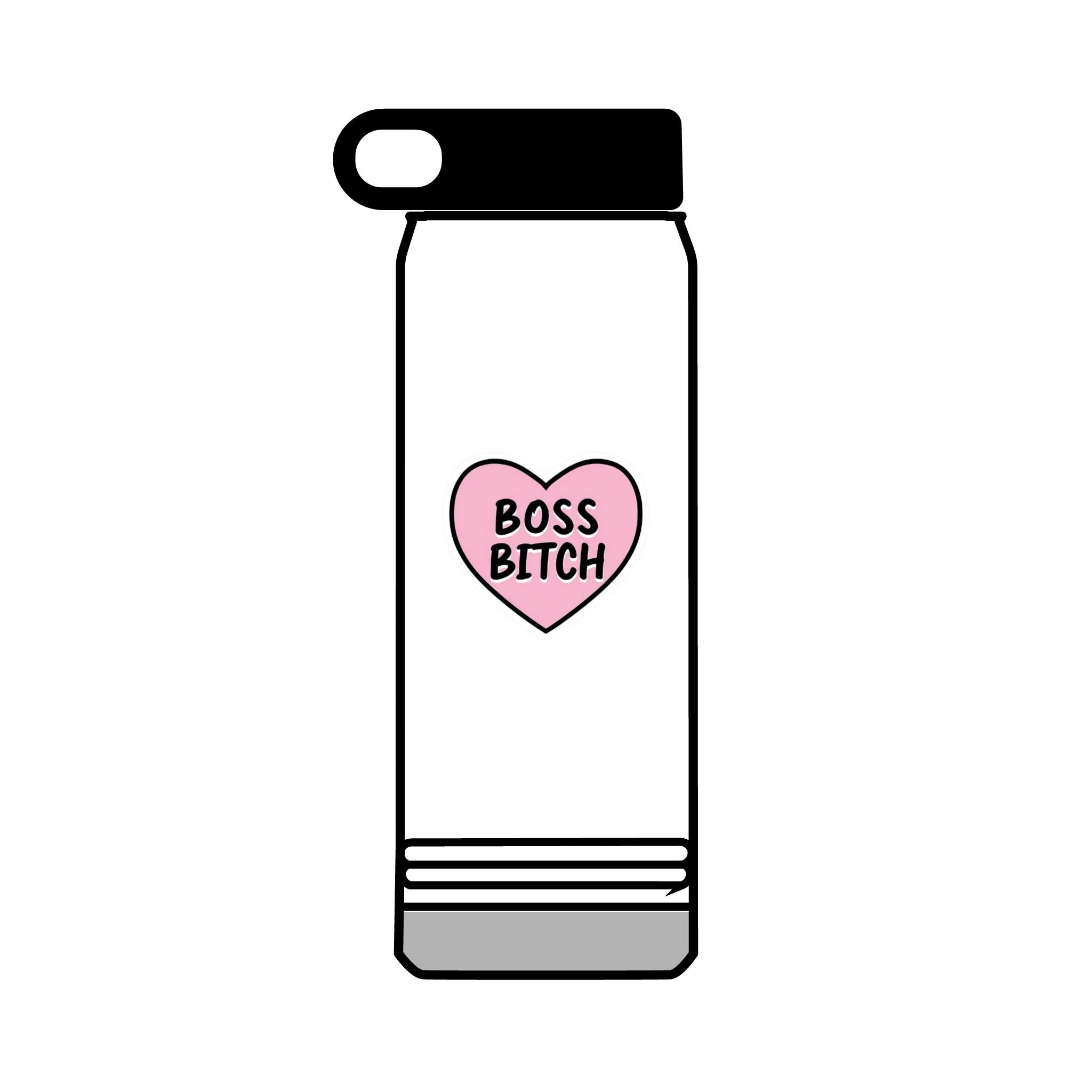 32oz Water Bottle Boss Bitch