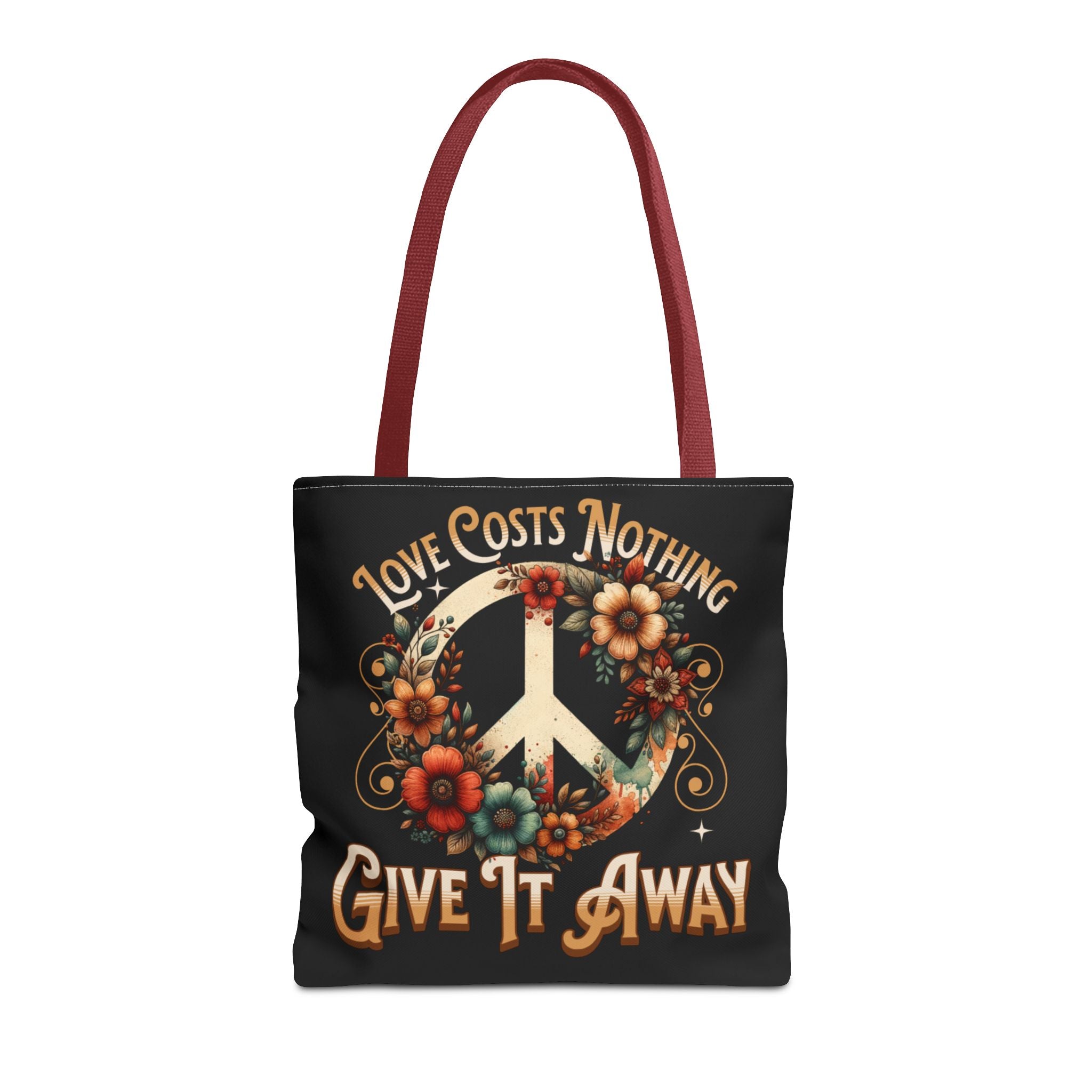 Love Costs Nothing, Give It Away Flag Tote Bag