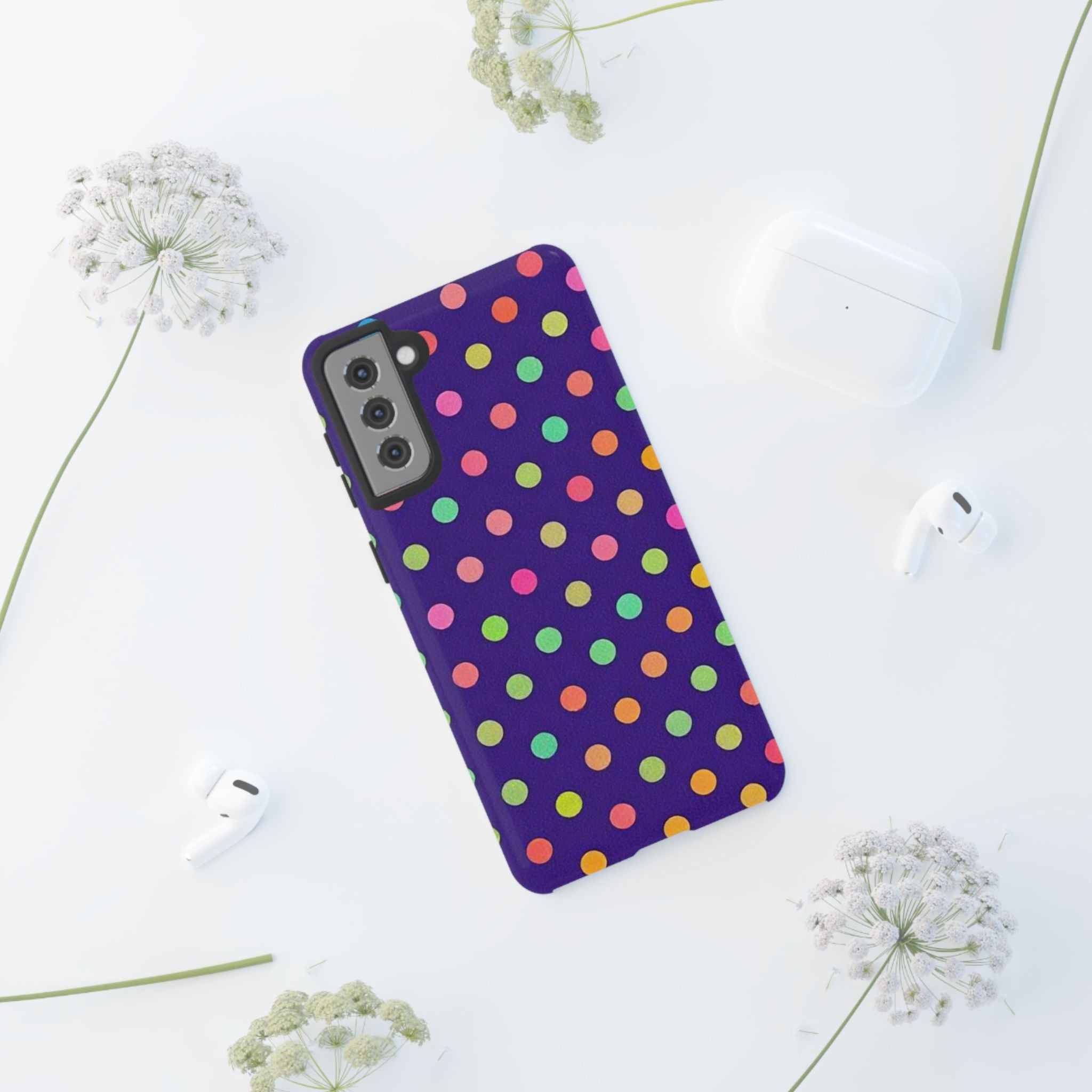 Colorful Polka-Dot Tough Case for Android