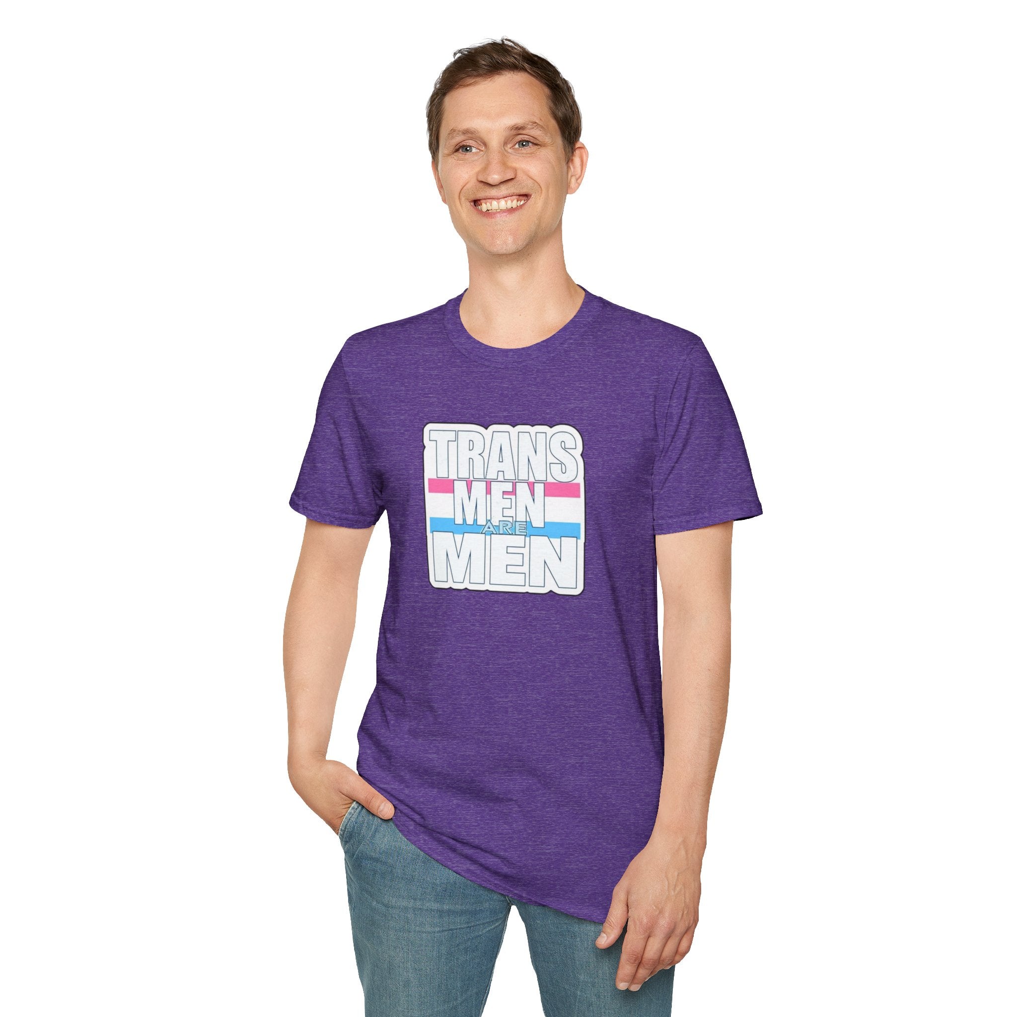 Unisex Softstyle T-Shirt - 'Trans Men Are Men' Statement Tee