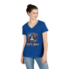 Women's Peace Love T-Shirt - Give It Away | Floral V-Neck Tee for Positive Vibes
