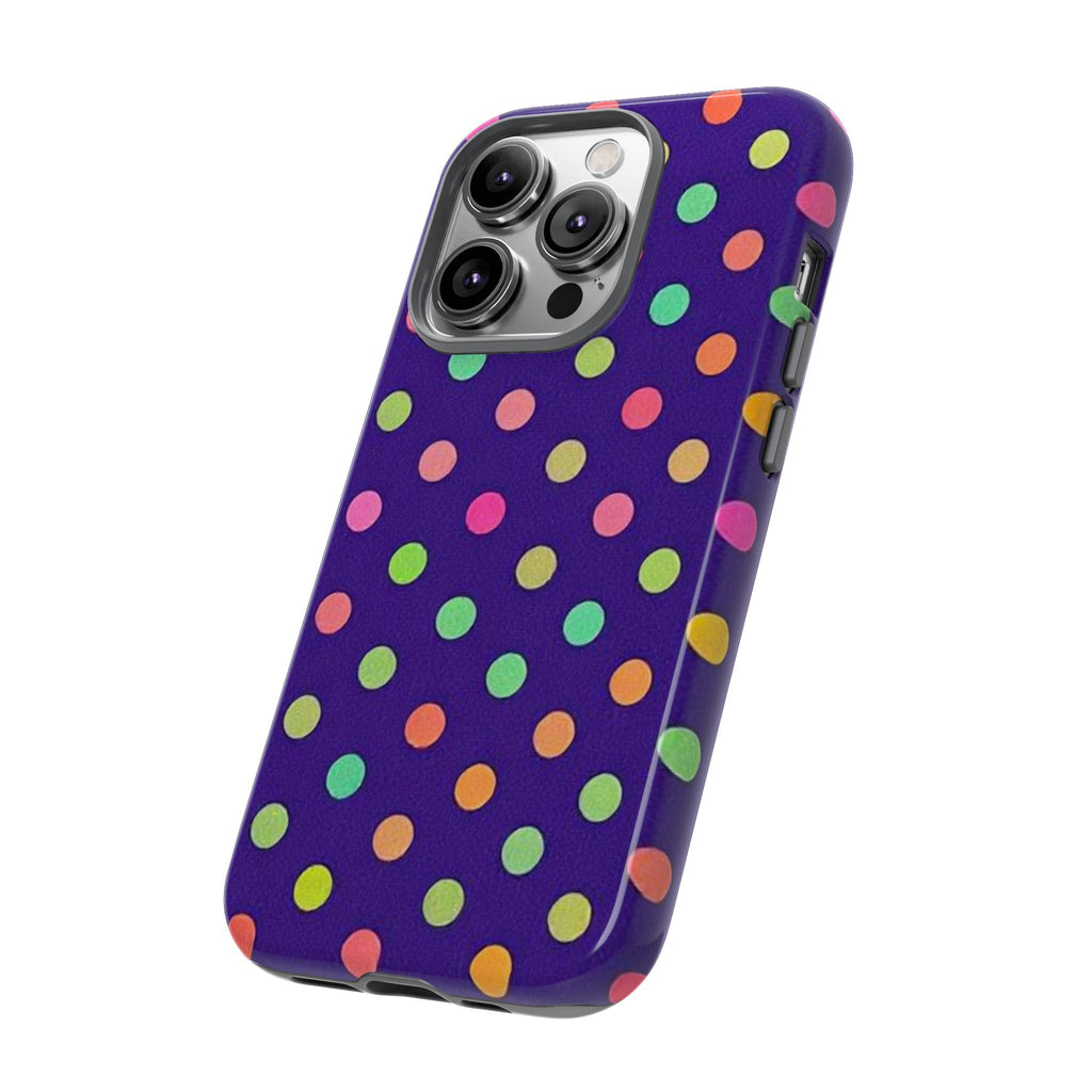 Colorful Polka Dot Tough Phone Case for iPhone