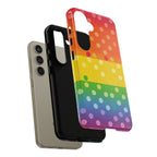 Rainbow Polka-Dot Tough Case for Android